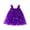 a-Purple382175, variant on Girls Dress Toddlers Festive Star Themed Dresses Solid Color Sleeveless Ruffled Straps Gold Star Details Dress For Festive Events Daily Outings Classic Dress