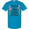 thumbnail image 3 of Inktastic Blessed to Be a Mom, Grandma, and Great Grandma Pink Flowers T-Shirt, 3 of 5