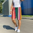 thumbnail image 4 of Haiem Vertical Stripes Men's Pajama Short with Soft Woven Cotton Elastic Waistband Sleep Short-X-Large, 4 of 9