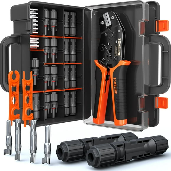 Kit de herramientas de crimpado, conectores solares SOMELINE 14-10 AWG