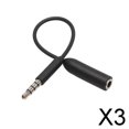 thumbnail image 1 of BELOVING 3X 3.5mm à XLR Câble de Microphone Câble de Microphone Audio pour les Pièces de Microphone, 1 of 8
