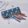 thumbnail image 5 of Naloa Alpaca Astronaut in Space Print Leather Pencil Case - Portable Big Capacity Pencil Pouch Organizer Bag Stationery Bag for Work & Office Pencil Pen Case, 5 of 5