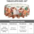 thumbnail image 7 of Pumpkin Fall Tablecloth Round 60 Inch Thanksgiving Tablecloth Plaid Circular Waterproof Maple Leaf Autumn Table Cover Cloths Washable Polyester Tabletop Runner for Kitchen Party Picnic Dining Decor, 7 of 7