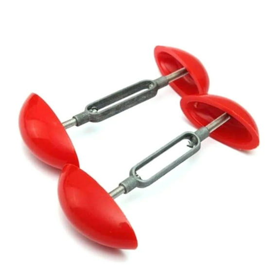 TELOLY Shoe Stretcher Women's High Heel Leather Shoe Aluminum Adjustable Shoe Stretcher for One Pair (Red)