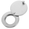 TUIBELYN Metal Peephole Cover for Door Privacy and Security in Silver