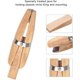 thumbnail image 2 of Abrazadera de anillo de madera YONGSHENG para joyería 150x40mm color madera, 2 of 5