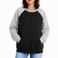 thumbnail image 7 of Horkkom Sweatshirts for Women Crewneck Raglan Long Sleeve Lightweight Shirts Trendy Casual Pullover Tops XXL, 7 of 7