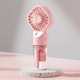 thumbnail image 2 of Hot Sale!Handheld Fan Pocket Fan USB Rechargeable Portable Misting Fan With 4 Adjustable Speed, Battery Operated Personal Fan Spray Water Mist Fan For Outdoor, 2 of 3