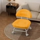 thumbnail image 4 of Silla con respaldo, bancos para el hogar, taburete redondo, taburete pequeño, taburete bajo con polea, 4 of 6