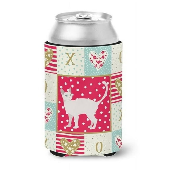 Carolines Treasures Khao Manee 2 Cat Love Can or Bottle Hugger Can Hugger multicolor