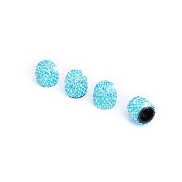 4 unids/set de tapa de núcleo de válvula modificada con diamantes de imitación para motocicletas universales accesorios de tapa de tornillo de Vehículos, repuestos y accesorios Mis Lago azul Kenally CZ11646-05