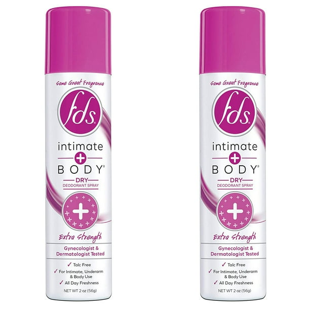 FDS Intimate Deodorant Spray All Day Freshness, Extra Strength 2 oz