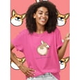 thumbnail image 2 of Cute Corgi Love Me   T-Shirt Women -Image by Shutterstock, Female Large, 2 of 4