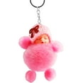 thumbnail image 2 of ABPWLY Toys Cute Sleeping Kid Bowtie Pompom Doll Keychain Keyring 13.5cm Height with 5cm Diameter Pom Fidget Toys, 2 of 7