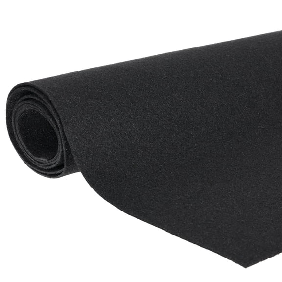 QPower Speaker Box Carpet, 43 x 72 Inch Fabric Sheet for Car Audio Builds, Black