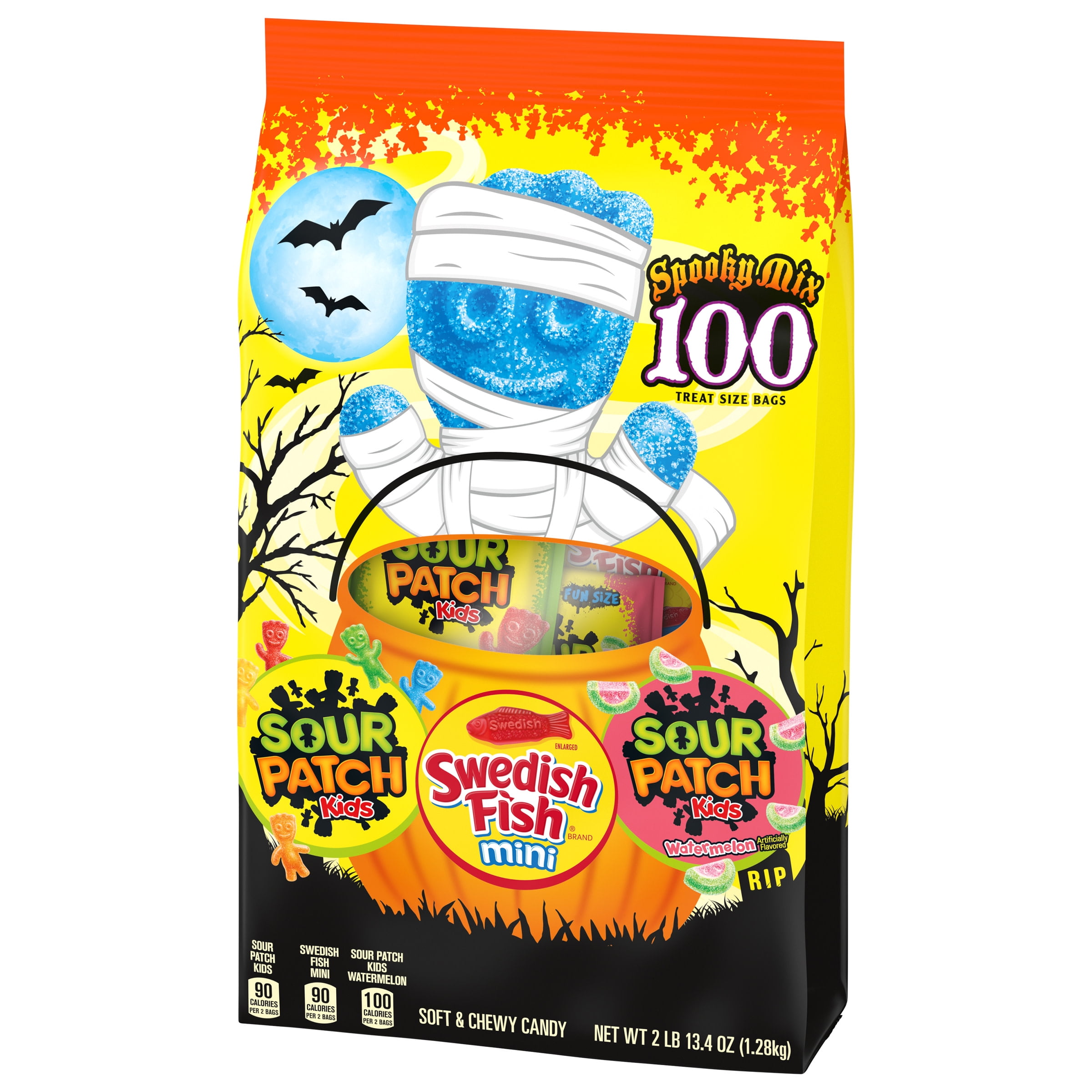 SOUR PATCH KIDS & SWEDISH FISH Mini Halloween Candy Variety Pack