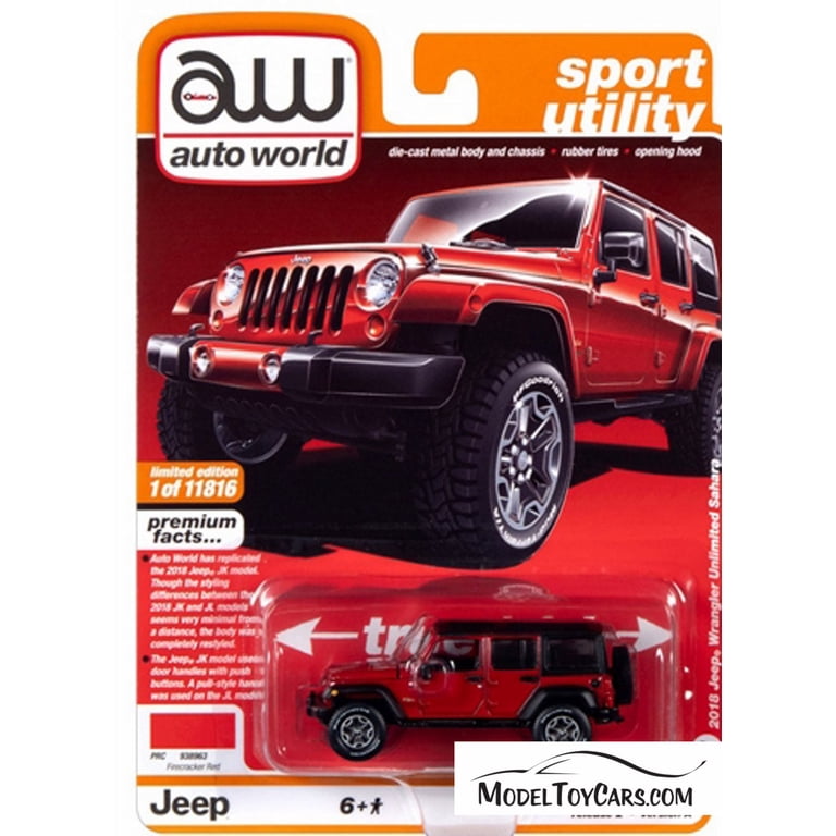 Auto World 1:64 Jeep Wrangler Rubicon 2018 Yokohama Geolandar - Miniature Diecast CP7914
