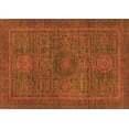 thumbnail image 1 of Ahgly Company Indoor Rectangle Abstract Orange Modern Area Rugs, 8' x 10', 1 of 4