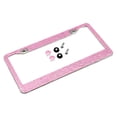 thumbnail image 3 of Flmtop Stylish Bling Rhinestones American Car Vehicle Rear License Plate Metal Frame, 3 of 5