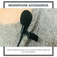 thumbnail image 4 of MERRYHAPY 10-Pack Black Microphone Lapel Clips Lightweight Plastic for Lab, Office, and, 4 of 6