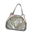thumbnail image 4 of Bolso de hombro con forma de gato de piel sintética Y2K Ita para mujer, regalo de cumpleaños Plata, 4 of 8