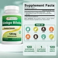 thumbnail image 2 of Best Naturals Ginkgo Biloba 120 mg 120 Capsules | Cognitive Health Support, 2 of 10