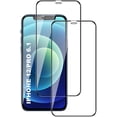 thumbnail image 1 of Tempered Glass Protective Film for iPhone 12 / Pro [6.1 Inch], High Quality Tempered Glass [2 pieces] [Full Coverage] [2.5D Round Edge] [HD Clear] [9H Hardness], 1 of 7
