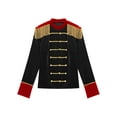 thumbnail image 5 of Haitryli Women's Circus Ringmaster Costume Stand Collar Tassel Jacket Ringleader Cosplay Costume Black 4XL, 5 of 7