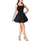 thumbnail image 4 of VESTIDO MINI SIN MANGAS INSPIRADOR CHIC PARA MUJERES, VESTIDO BURBUJA DE CUELLO CUADRADO, CASUAL Y ELEGANTE M NEGRO, 4 of 6