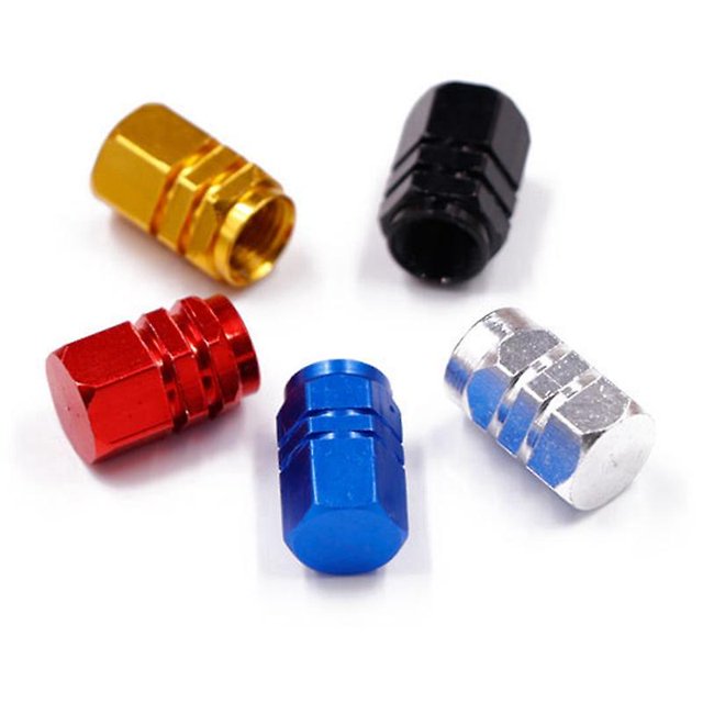 CARBONLIKE 4 unids/set tapas de vástago de neumático de coche tapas de polvo de válvula de aire de vástago de rueda de coche Auto camión ZefeiWu 8390614057494
