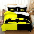 thumbnail image 4 of Bat-Man Bedding Set Cartoon 1 Bat-Man Duvet Cover with 2 Pillow Sham Comforter Cover(No Filler) Bedroom Decor,Bat-Man Print Ultra Soft Duvet Cover Set, 4 of 4