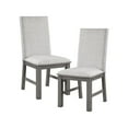 thumbnail image 2 of Lexicon Traditional Wood Dining Room Side Chair in Gray (Set of 2), 2 of 5