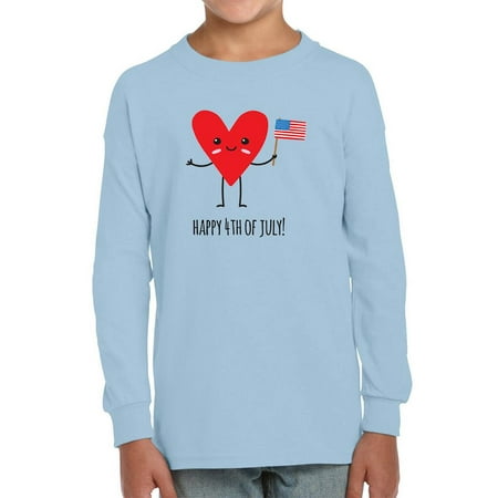 

Happy 4Th Of July Heart Long Sleeve Toddler -Image by Shutterstock 3 Toddler