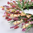 thumbnail image 5 of Guvpev 24" Spring Wreaths for Front Door Not Withering Artificial Floral Wreath with Wildflowers Summer Decorations for Indoor Outdoor Window Wall Farmhouse Porch Wedding Holiday Easter Home Decor, 5 of 9