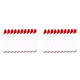 thumbnail image 1 of 10 Uds Cabeza Cuerpo T Cola Cebo 5 Cm Gusano Swimbait Accesorios Pesca Rojo Blanco, 1 of 4