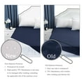 thumbnail image 2 of Unique Bargains 14" Deep Pocket Waterproof Solid Mattress Fitted Sheet Navy Blue Full, 2 of 8