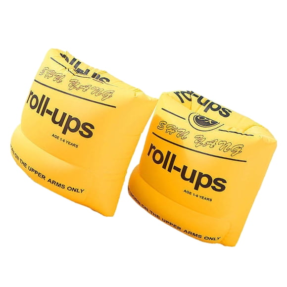 maskred 2 Pcs Anneaux de Natation Gonflables Brassards Ajustables Brassards Tubulaires Pliables pour Piscine Accessoires de Sport Entraînement Type2 1 Ensemble