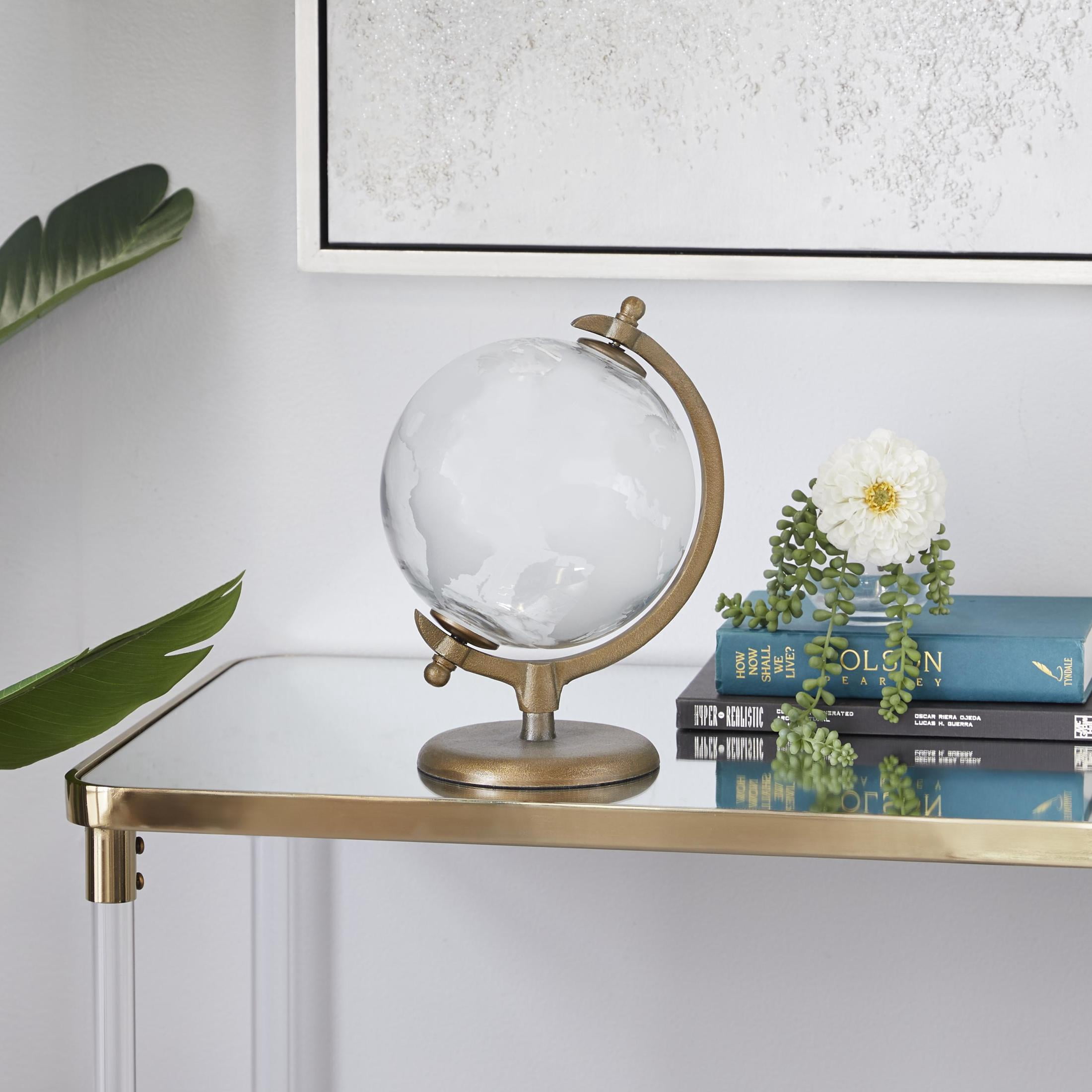 DecMode 9" Bronze Globe with Tiered Base