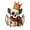 A003- Color C, variant on Tabletop Figurine Vintage Wooden Clown Pumpkin Halloween Decor for Indoor Home Party Shelf and Table Display, 1 Piece