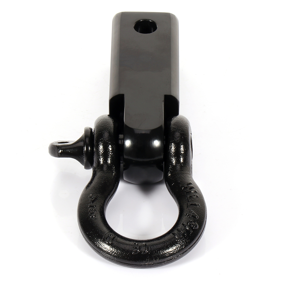 Receiver Hitch DRing with Black 3/4" Shackle for 2" Receivers
