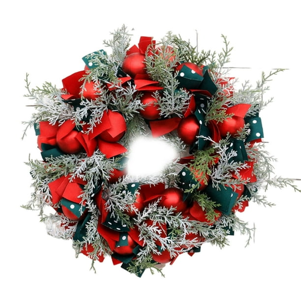 Navidad Círculo Artificial Decoración Simulación Flor Falsa Puerta Guirnalda Colgante Para El Hogar Compras Hotel Scienceny HA043201-01