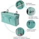 thumbnail image 4 of Bolsa de almacenamiento de cama Ormromra colgante alta color verde, 4 of 4