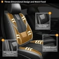 thumbnail image 5 of DIKSOAKR Car Seat Cover Fit for Toyota Corolla Cross 2022-2024 5-Seat Faux Leather Full Set Waterproof （Black&Gray）, 5 of 5