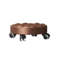 thumbnail image 6 of Gallickan Swivel-Wheel Low Stool, Home Plastic Casters Movable Seat, Compact Living Room Rolling Ottoman for Shoes, Foot Rest, 12.6x4.7in, 6 of 6