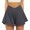 Dark Gray, variant on Fengqque Womens Tennis Shorts Crossover High Waisted Athletic Shorts Golf Skorts Flowy Running Workout Shorts Brown XL(XL)