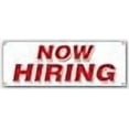 thumbnail image 2 of SignMission B-Now Hiring 18 x 48 in. Now Hiring Banner Sign, 2 of 4