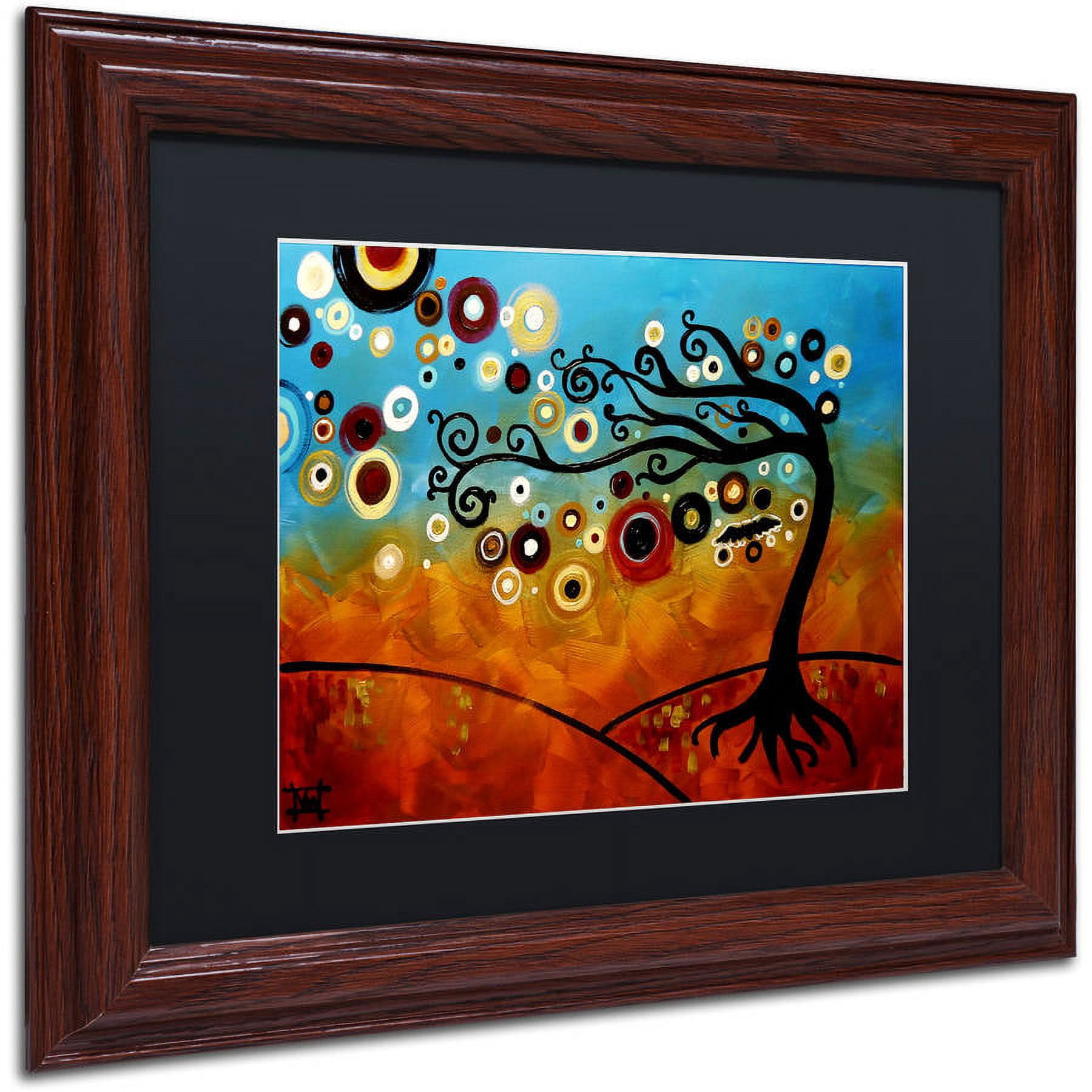 Trademark Fine Art "144" Canvas Art by Natasha Wescoat, Black Matte, Wood Frame