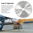 thumbnail image 3 of Concrete Saw Blade, 24 Teeth High Carbon Steel Cutting Disc  For Road Reconstruction, 3 of 8