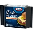 Kraft Deli Deluxe White American Cheese Slices, 16 Ct Pk