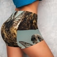thumbnail image 2 of KLL Skull Butterfly Sunflower Pattern Workout Shorts for Women Scrunch Short Gym Yoga Running Sport Active Exercise Fitness Shorts, 2 of 5